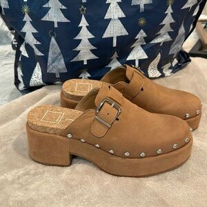 Dolce Vita clogs 7.5 studded buckle chunky heel